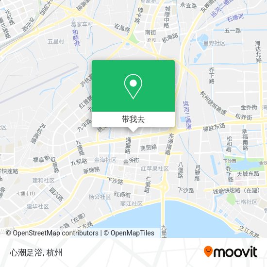 心潮足浴地图