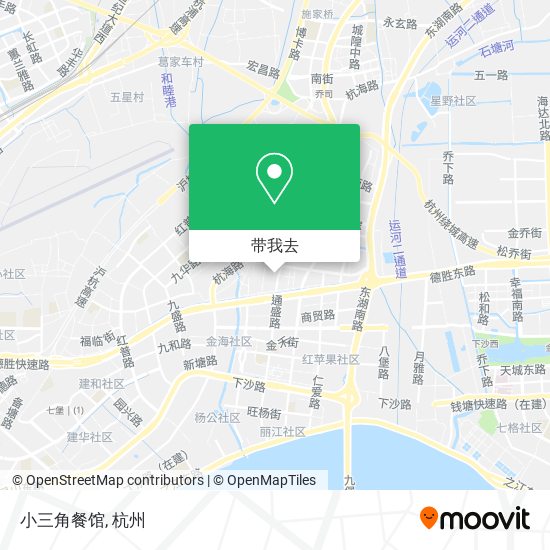 小三角餐馆地图