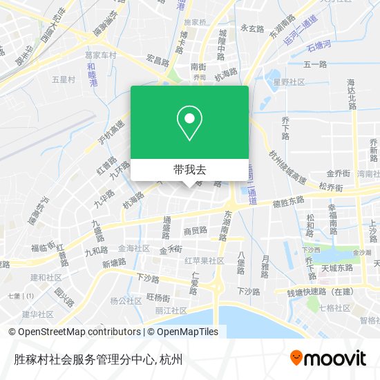 胜稼村社会服务管理分中心地图