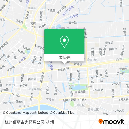 杭州佰草吉大药房公司地图