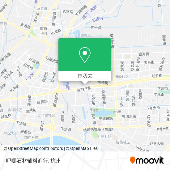 吗哪石材辅料商行地图