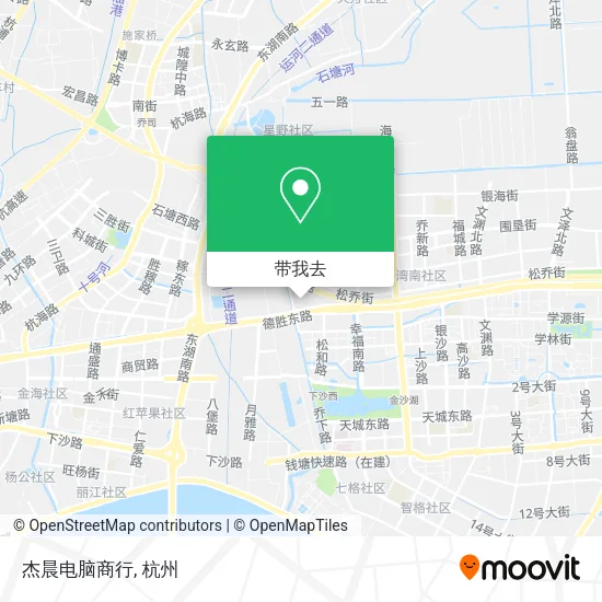 杰晨电脑商行地图