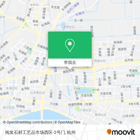 闽发石材工艺品市场西区-2号门地图