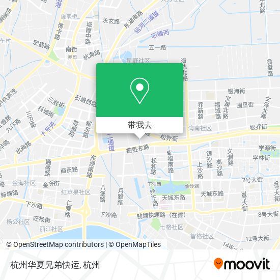 杭州华夏兄弟快运地图