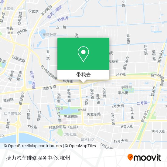 捷力汽车维修服务中心地图