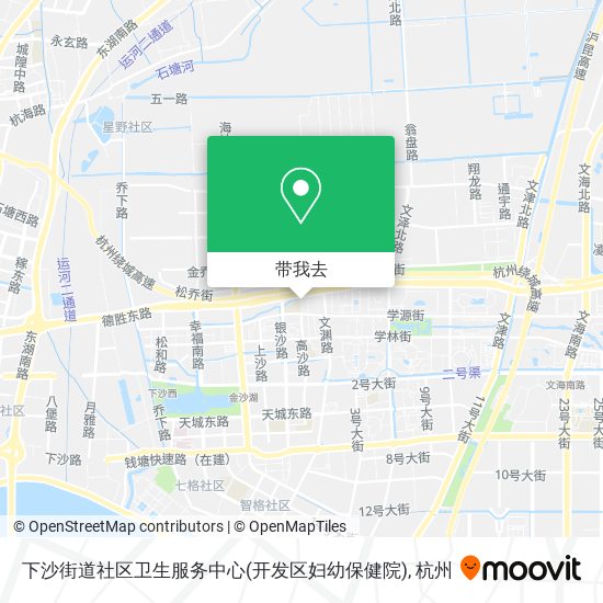 下沙街道社区卫生服务中心(开发区妇幼保健院)地图