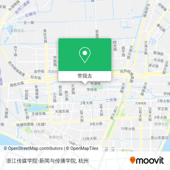 浙江传媒学院-新闻与传播学院地图