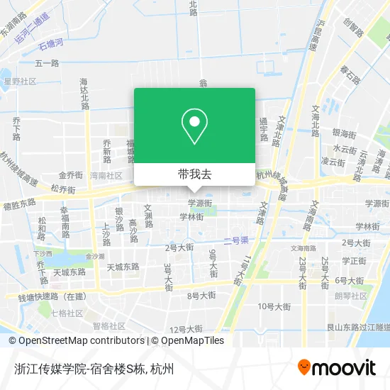 浙江传媒学院-宿舍楼S栋地图