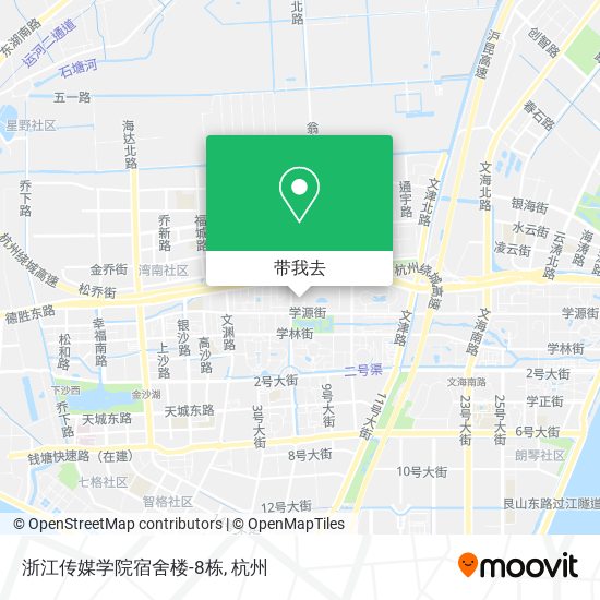 浙江传媒学院宿舍楼-8栋地图