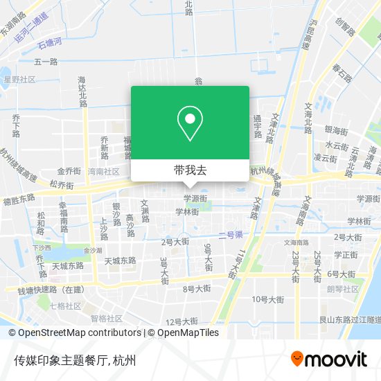 传媒印象主题餐厅地图