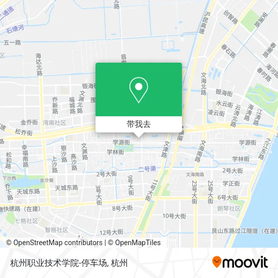 杭州职业技术学院-停车场地图