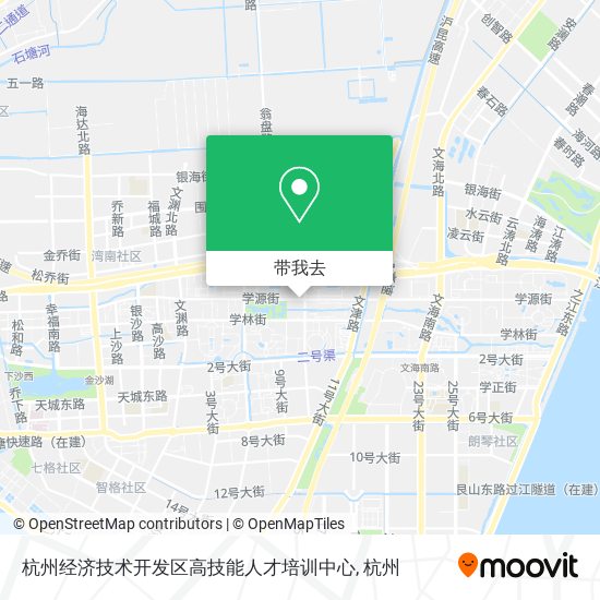 杭州经济技术开发区高技能人才培训中心地图
