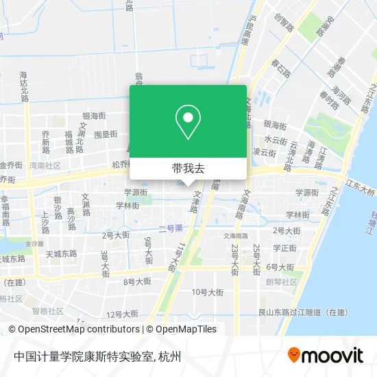 中国计量学院康斯特实验室地图