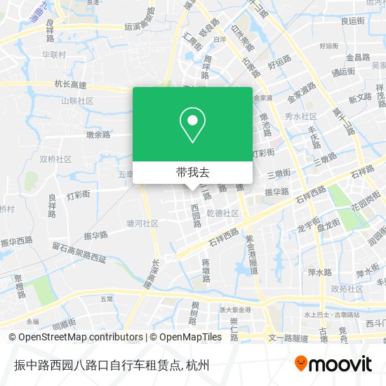 振中路西园八路口自行车租赁点地图
