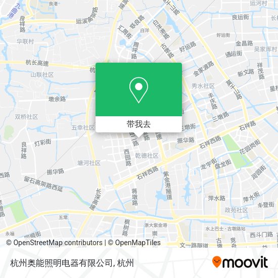 杭州奥能照明电器有限公司地图