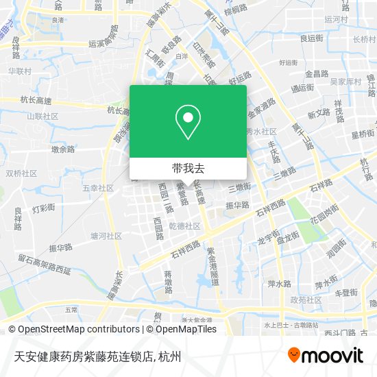 天安健康药房紫藤苑连锁店地图
