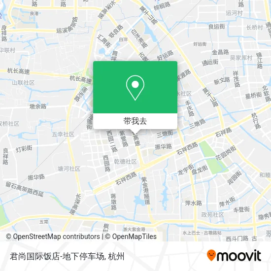 君尚国际饭店-地下停车场地图