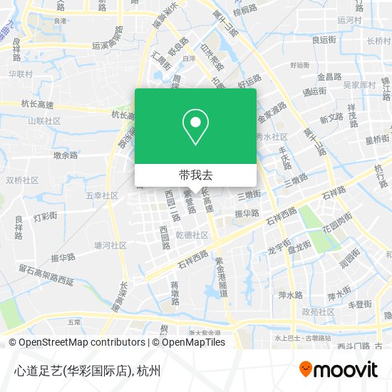 心道足艺(华彩国际店)地图