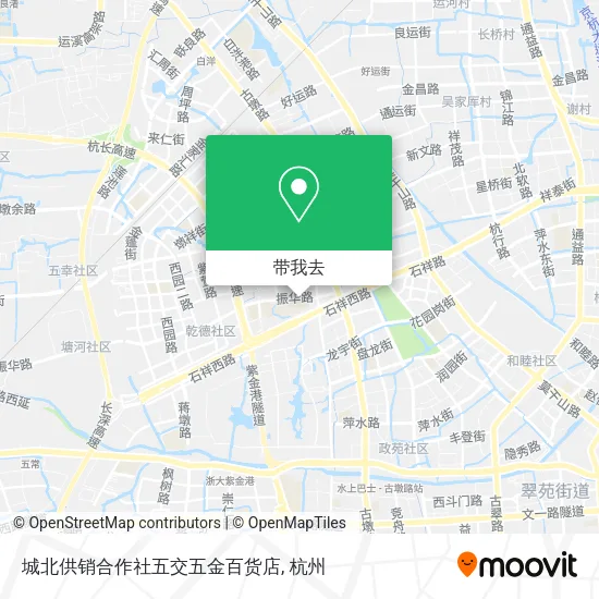 城北供销合作社五交五金百货店地图