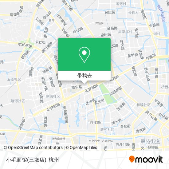 小毛面馆(三墩店)地图