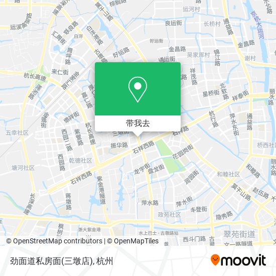 劲面道私房面(三墩店)地图