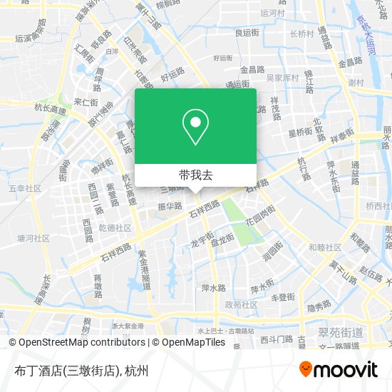 布丁酒店(三墩街店)地图