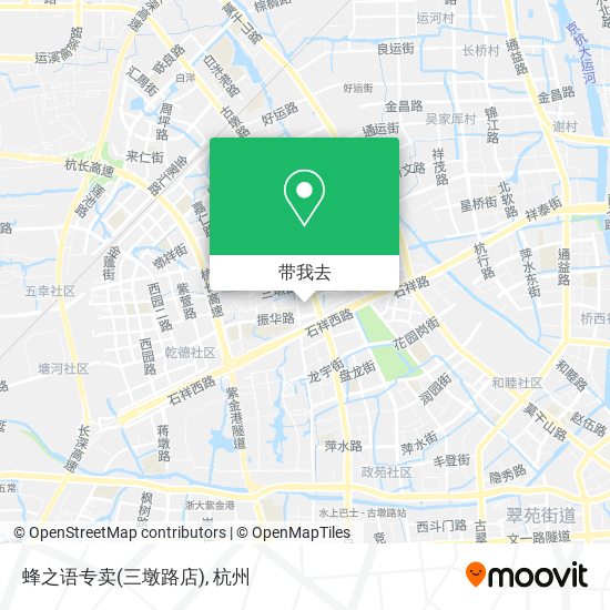 蜂之语专卖(三墩路店)地图