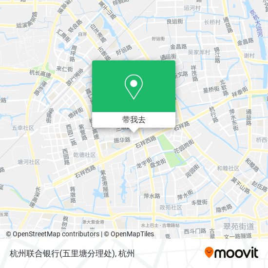 杭州联合银行(五里塘分理处)地图