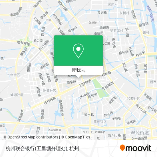 杭州联合银行(五里塘分理处)地图