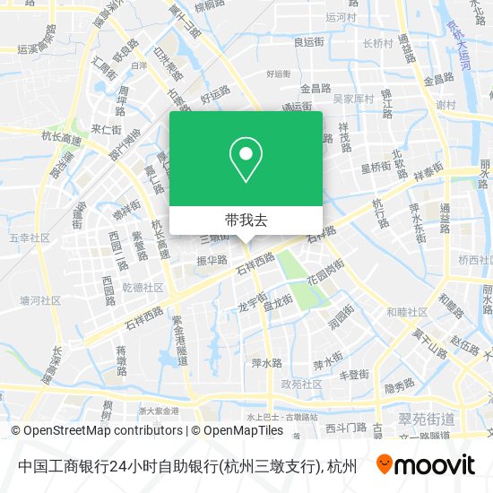 中国工商银行24小时自助银行(杭州三墩支行)地图
