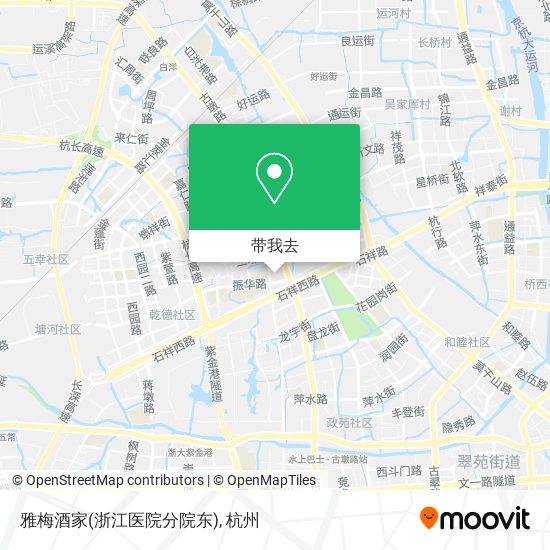 雅梅酒家(浙江医院分院东)地图