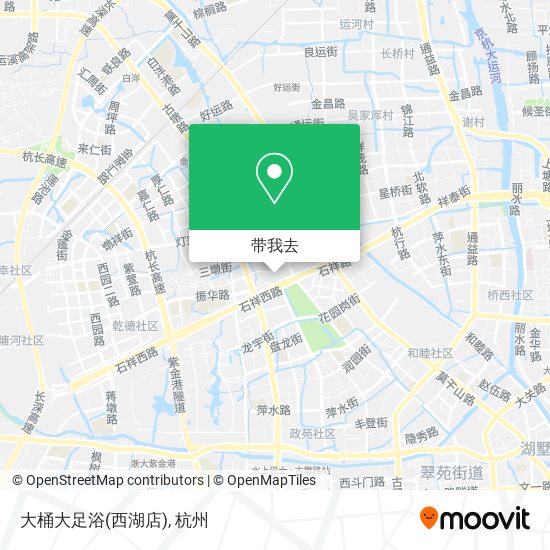 大桶大足浴(西湖店)地图