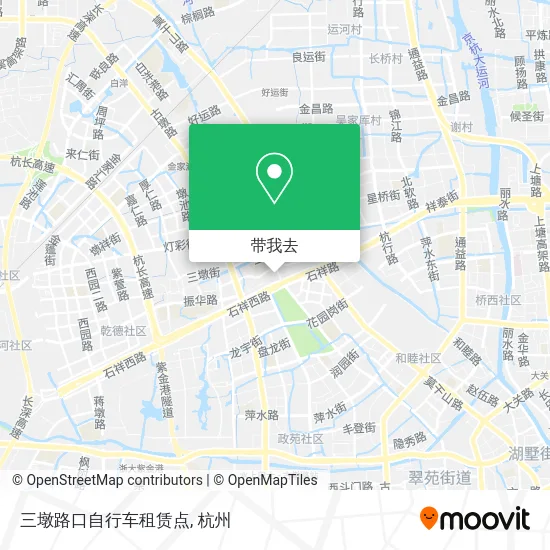 三墩路口自行车租赁点地图