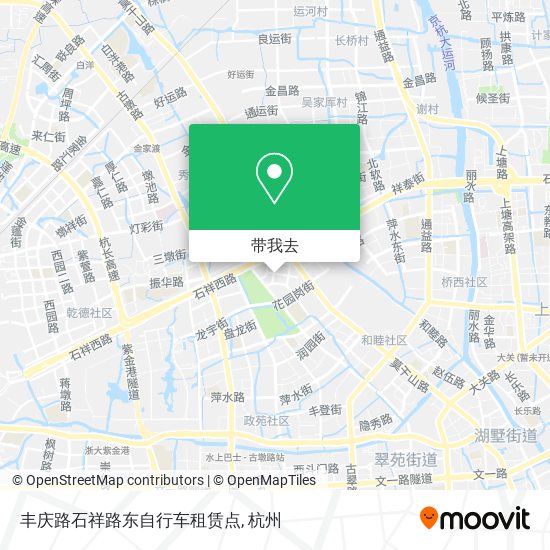 丰庆路石祥路东自行车租赁点地图