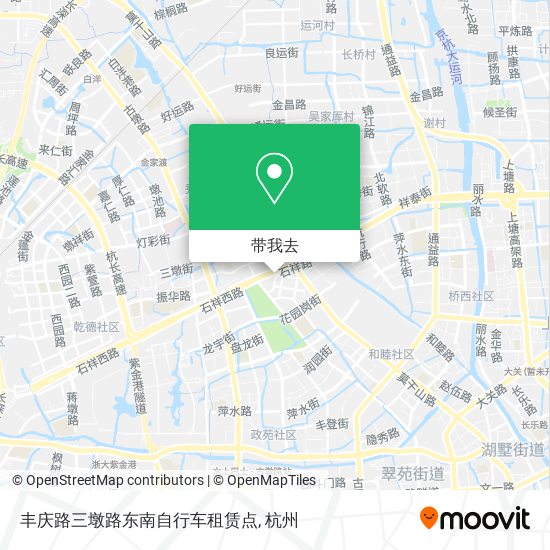 丰庆路三墩路东南自行车租赁点地图