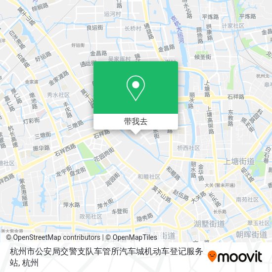 杭州市公安局交警支队车管所汽车城机动车登记服务站地图