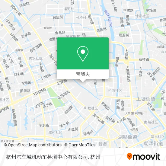杭州汽车城机动车检测中心有限公司地图