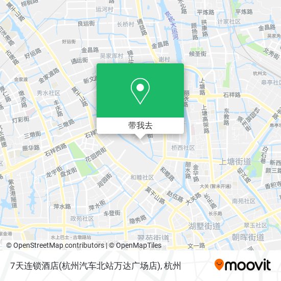 7天连锁酒店(杭州汽车北站万达广场店)地图