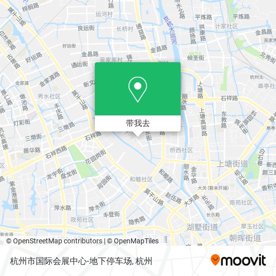 杭州市国际会展中心-地下停车场地图