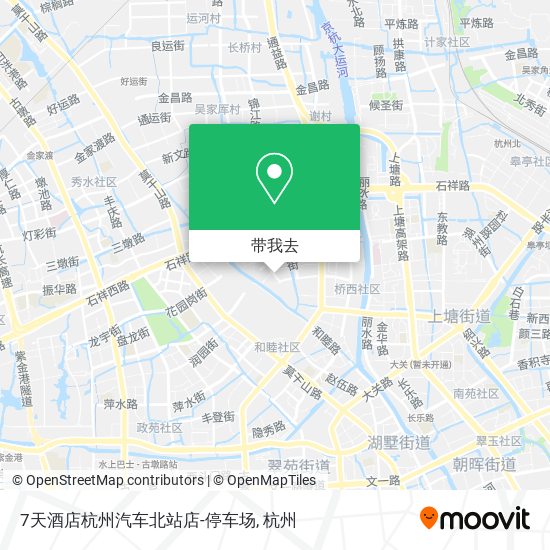 7天酒店杭州汽车北站店-停车场地图
