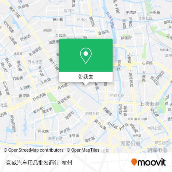 豪威汽车用品批发商行地图