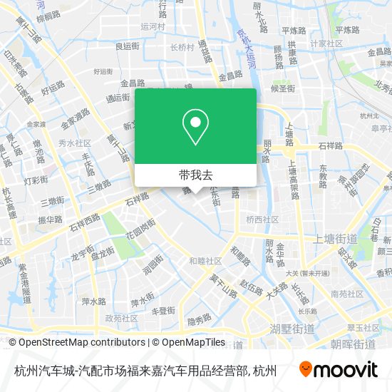 杭州汽车城-汽配市场福来嘉汽车用品经营部地图