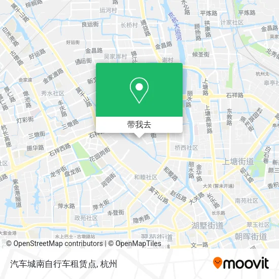 汽车城南自行车租赁点地图