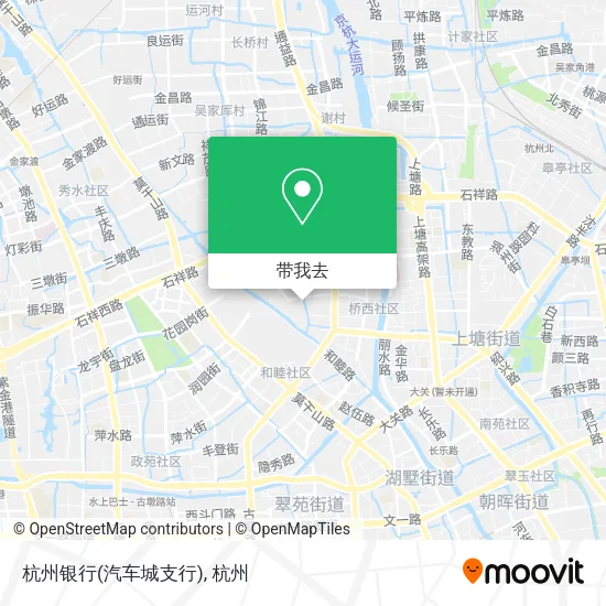 杭州银行(汽车城支行)地图