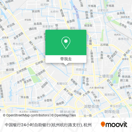 中国银行24小时自助银行(杭州杭行路支行)地图