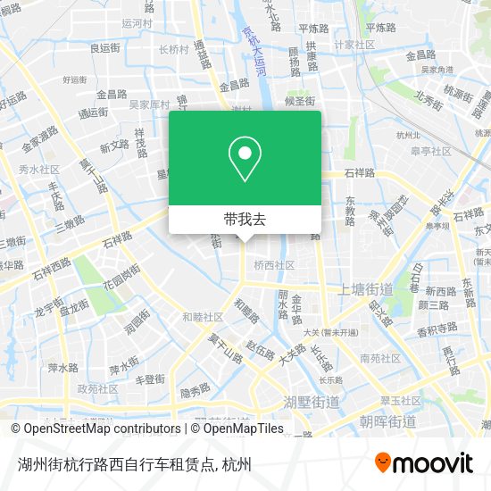 湖州街杭行路西自行车租赁点地图