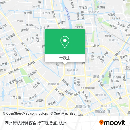 湖州街杭行路西自行车租赁点地图
