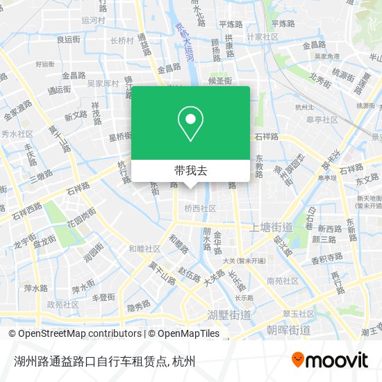 湖州路通益路口自行车租赁点地图