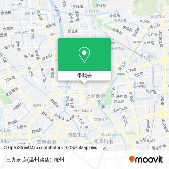 三九药店(温州路店)地图