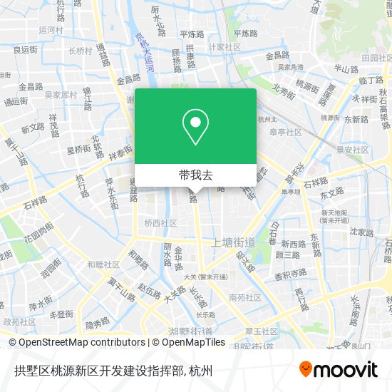 拱墅区桃源新区开发建设指挥部地图